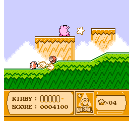 Hoshi no Kirby - Yume no Izumi no Monogatari (Japan) In game screenshot